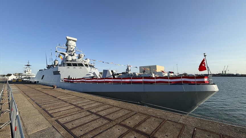TCG Burgazada MİLGEM korveti Belçika limanında