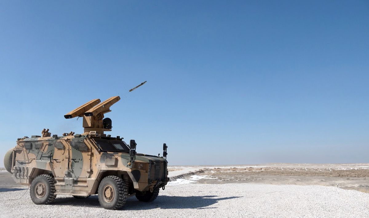 ROKETSAN SUNGUR kısa menzilli hava savunma füzesi atış anı