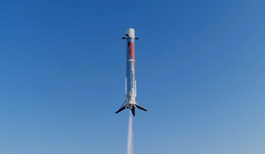 LandSpace Zhuque-3 roket alt kademe dikey iniş yapıyor