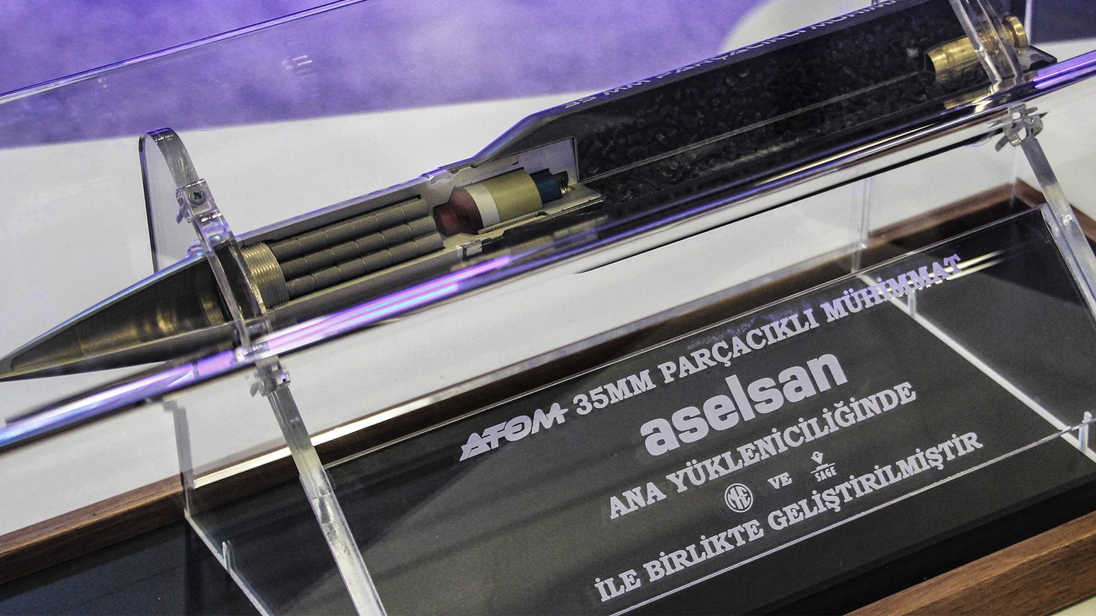 ATOM 35 mm parçacıklı mühimmat modeli