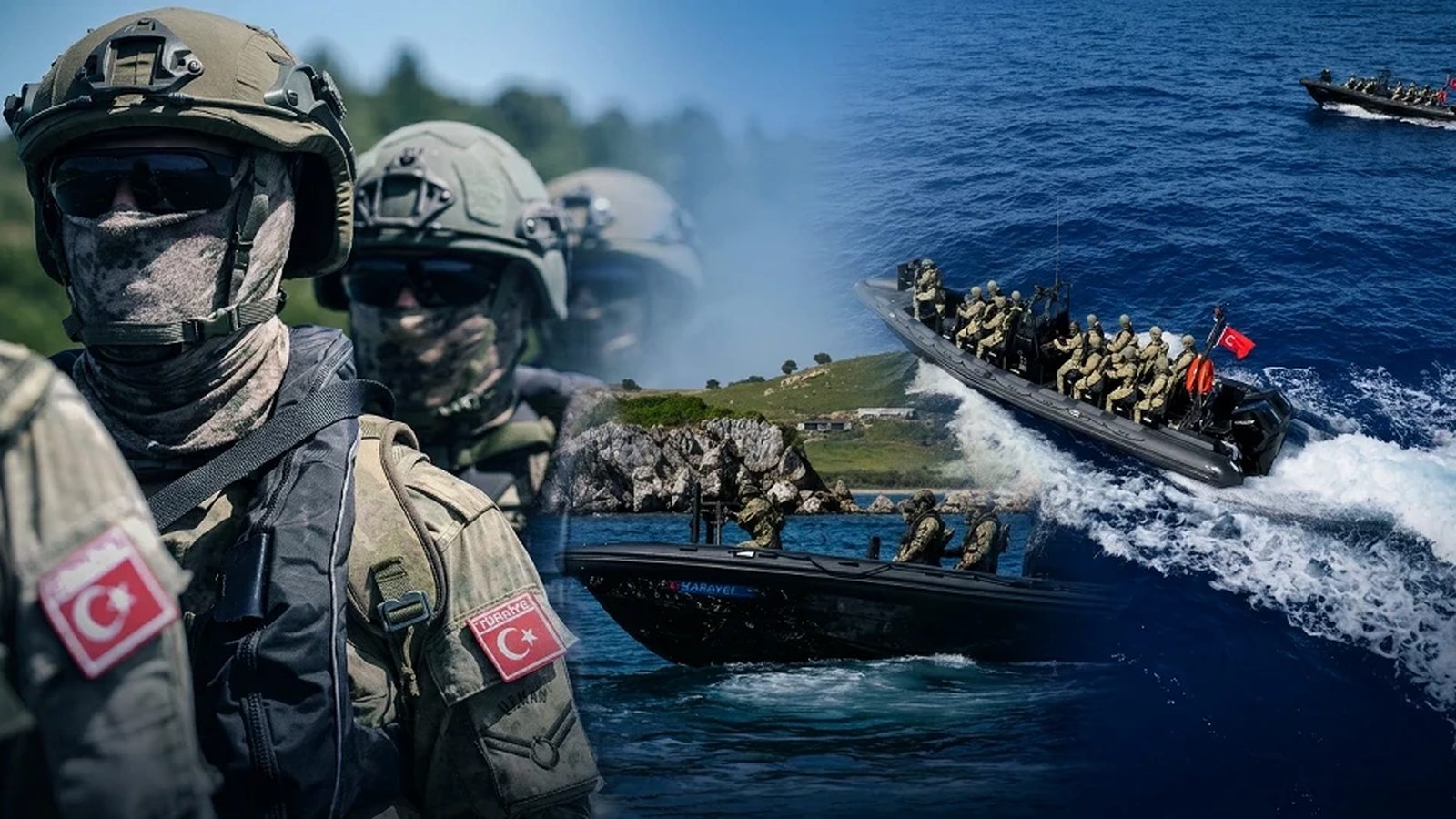 Karayel hücumbotunda deniz piyadeleri